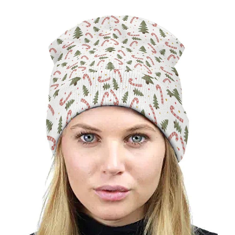 Full printed knitted hat