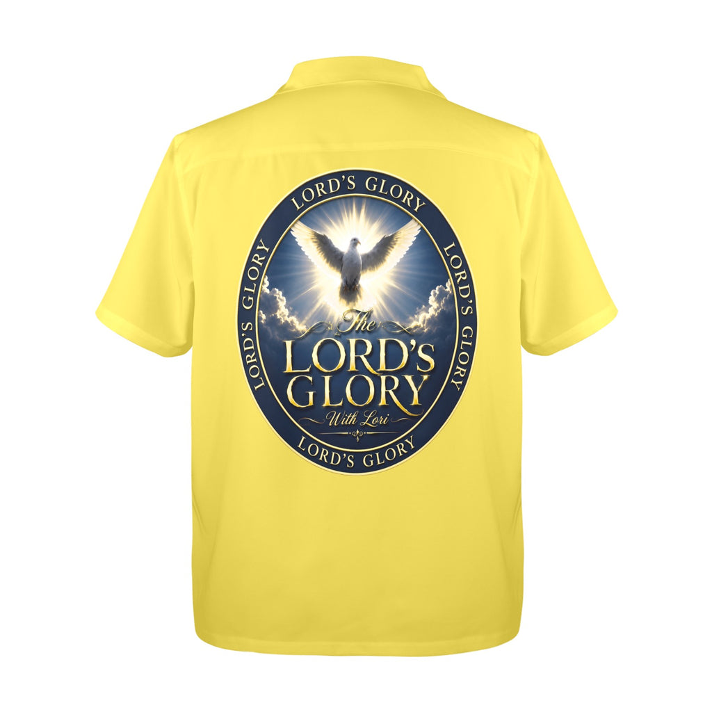 Lords Glory with Lori Men's All Over Print Hawaiian Shirt Made In USA Ships to USA Only