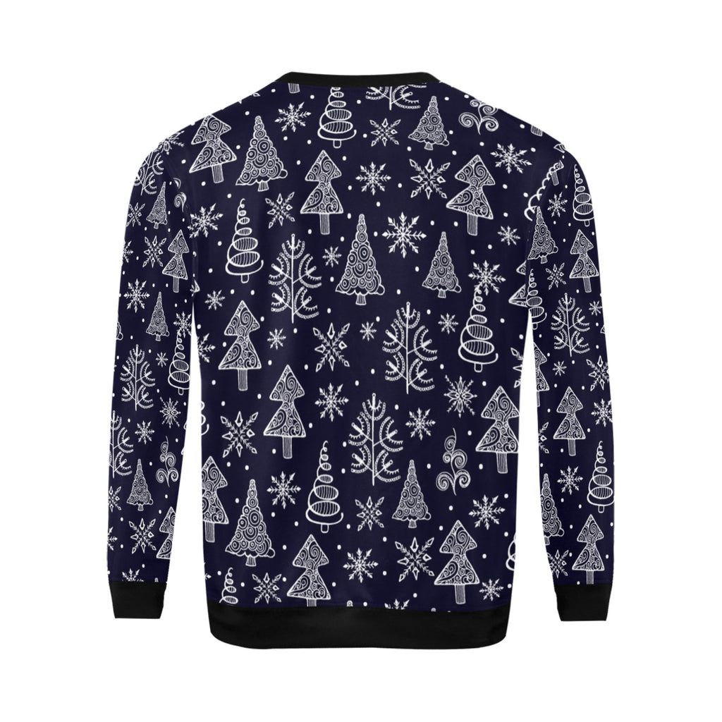 Christmas Themed Men's crew neck sweatshirt （made in usa)