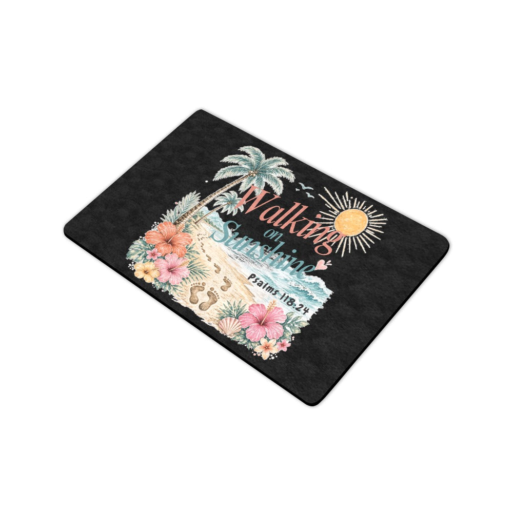 Walking On Sunshine Doormat 23.6"x15.7"  Made In USA