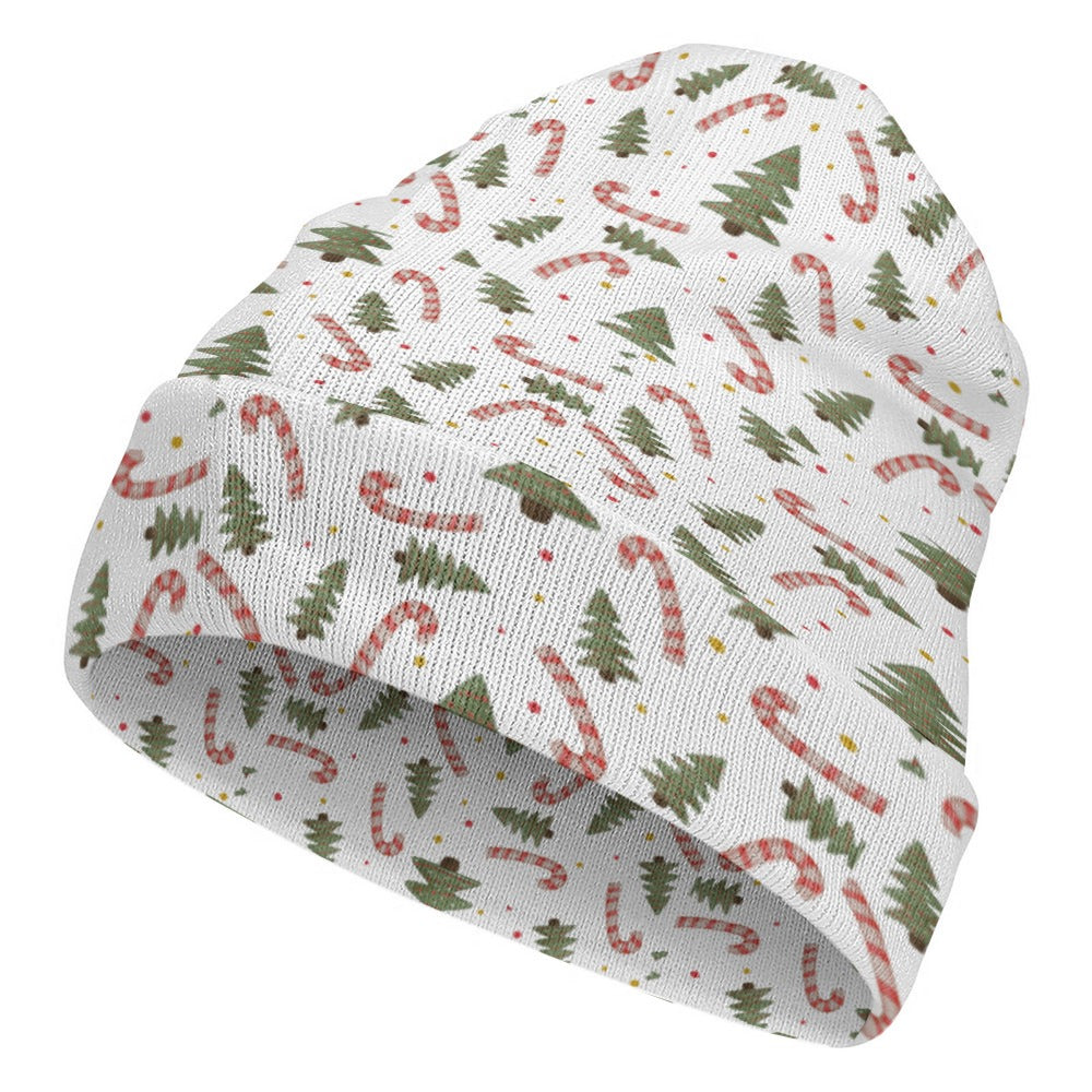 Full printed knitted hat