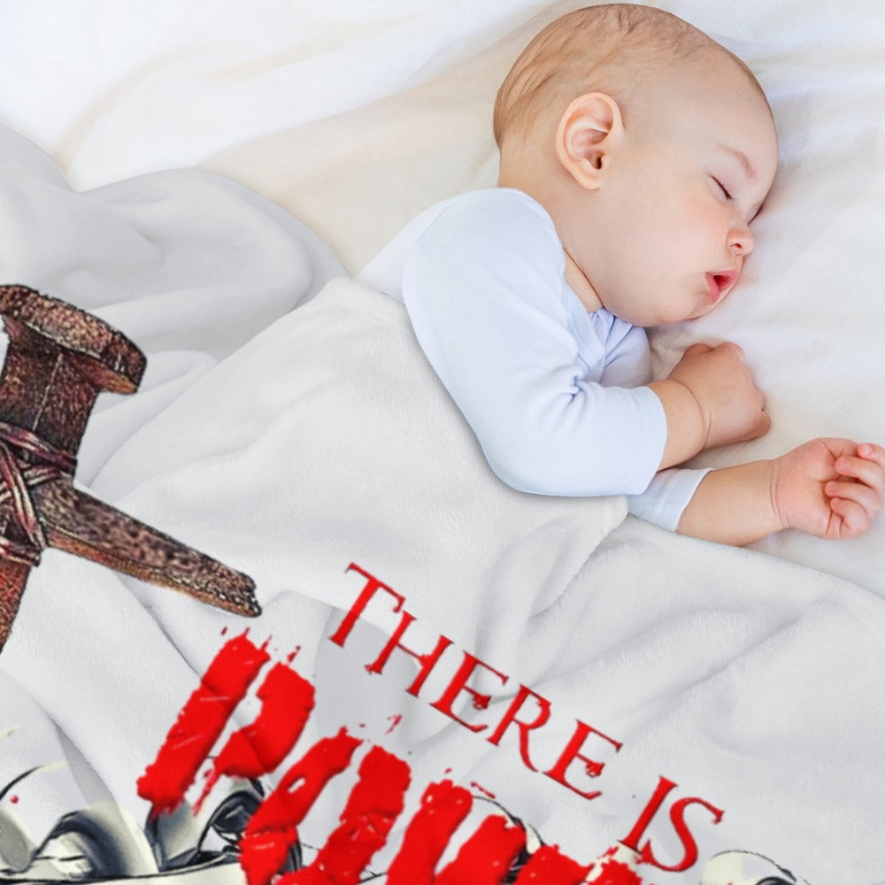 There's Power in the Blood of Jesus Custom super soft blanket Made in USA
