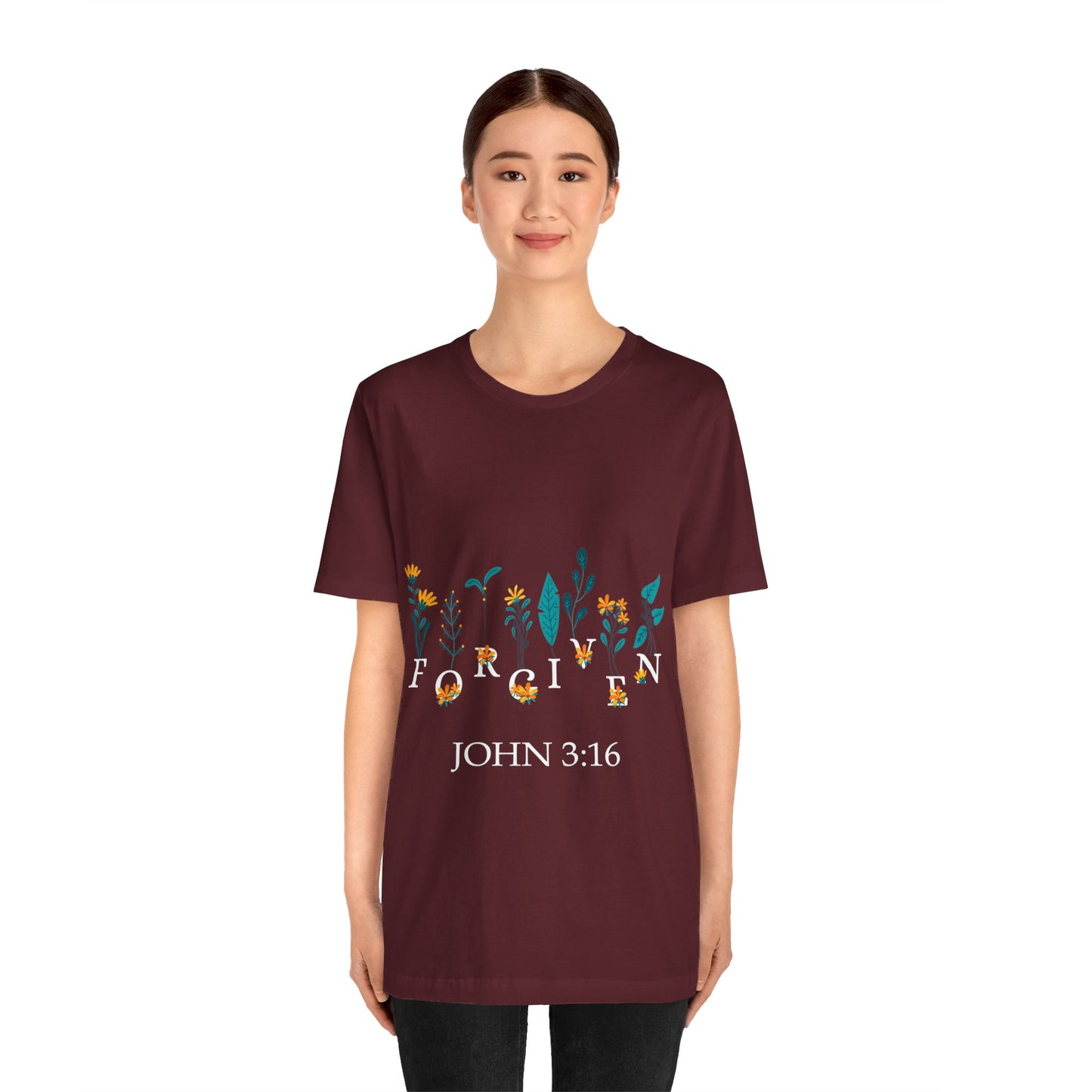 FORGIVEN JOHN 3:16 - Unisex Jersey Short Sleeve Tee