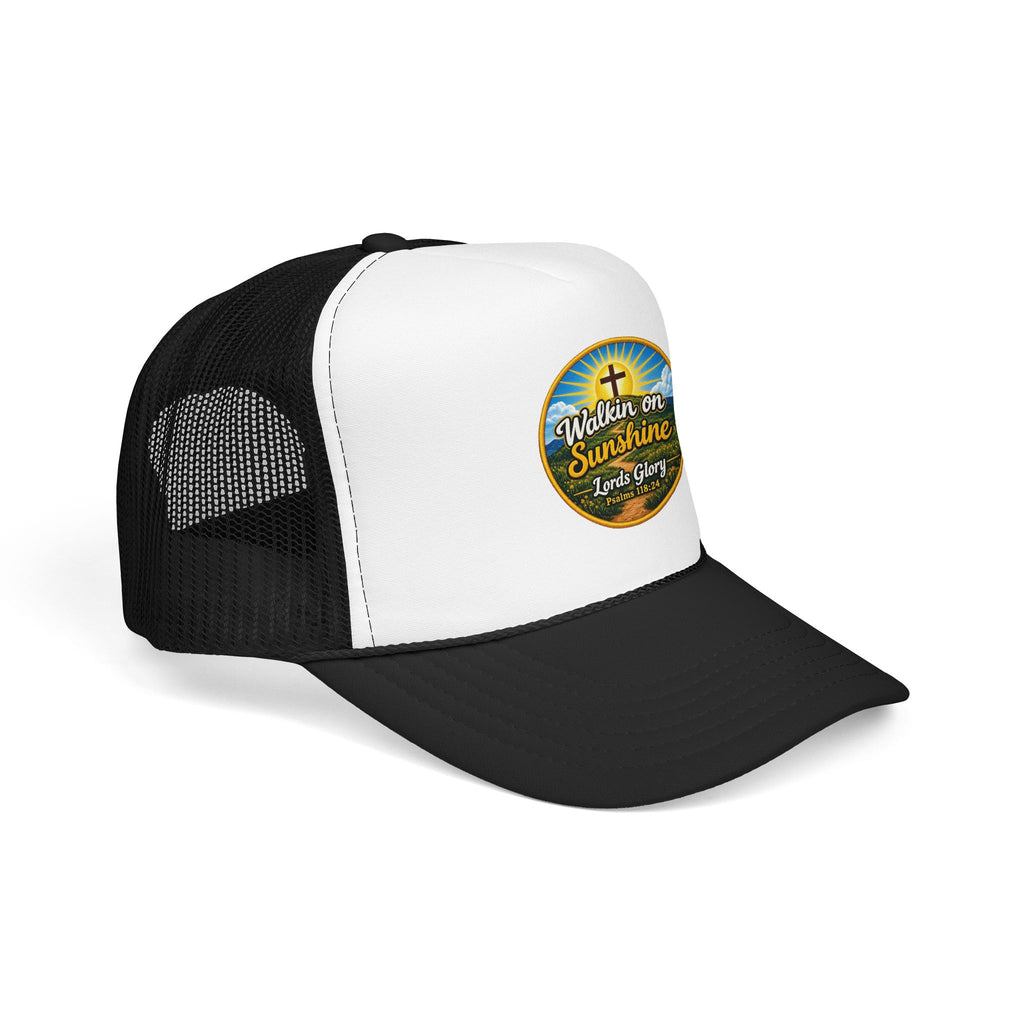 Walkin' on Sunshine Trucker Hat — 'Lord's Glory with Lori' Christian Mesh Cap
