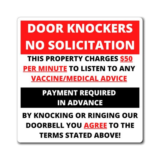 DOOR KNOCKERS BEWARE - Magnets