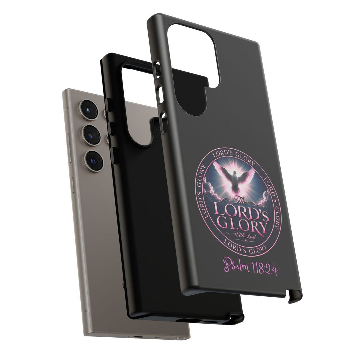 Christian Phone Case – "Lord's Glory with Lori" Dove Design Tough Case (Protective Phone Cover)