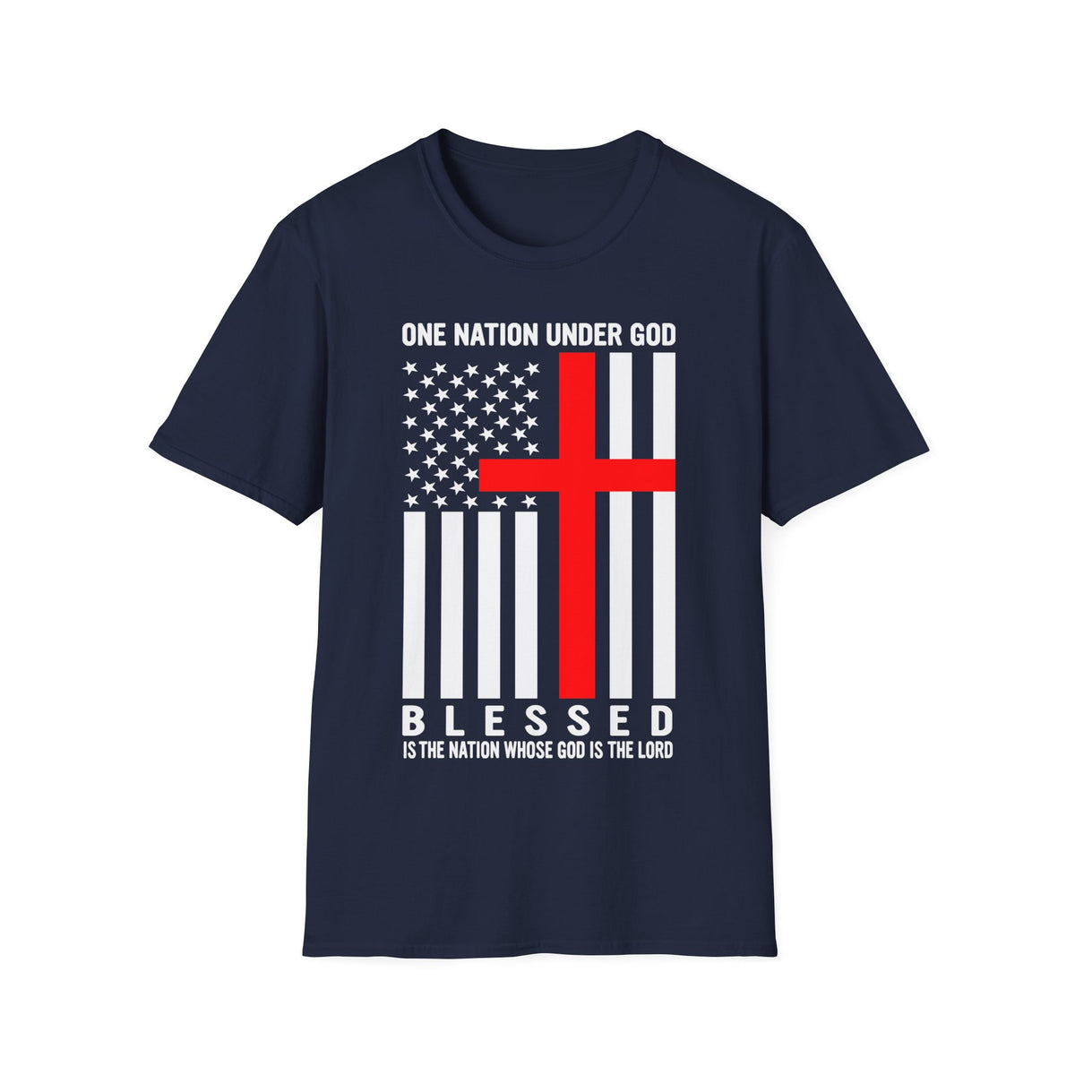 One Nation Under GOD - Mens Womans Softstyle T-Shirt