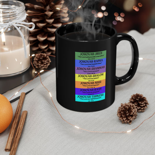 Names of the LORD - Black Mug 15oz