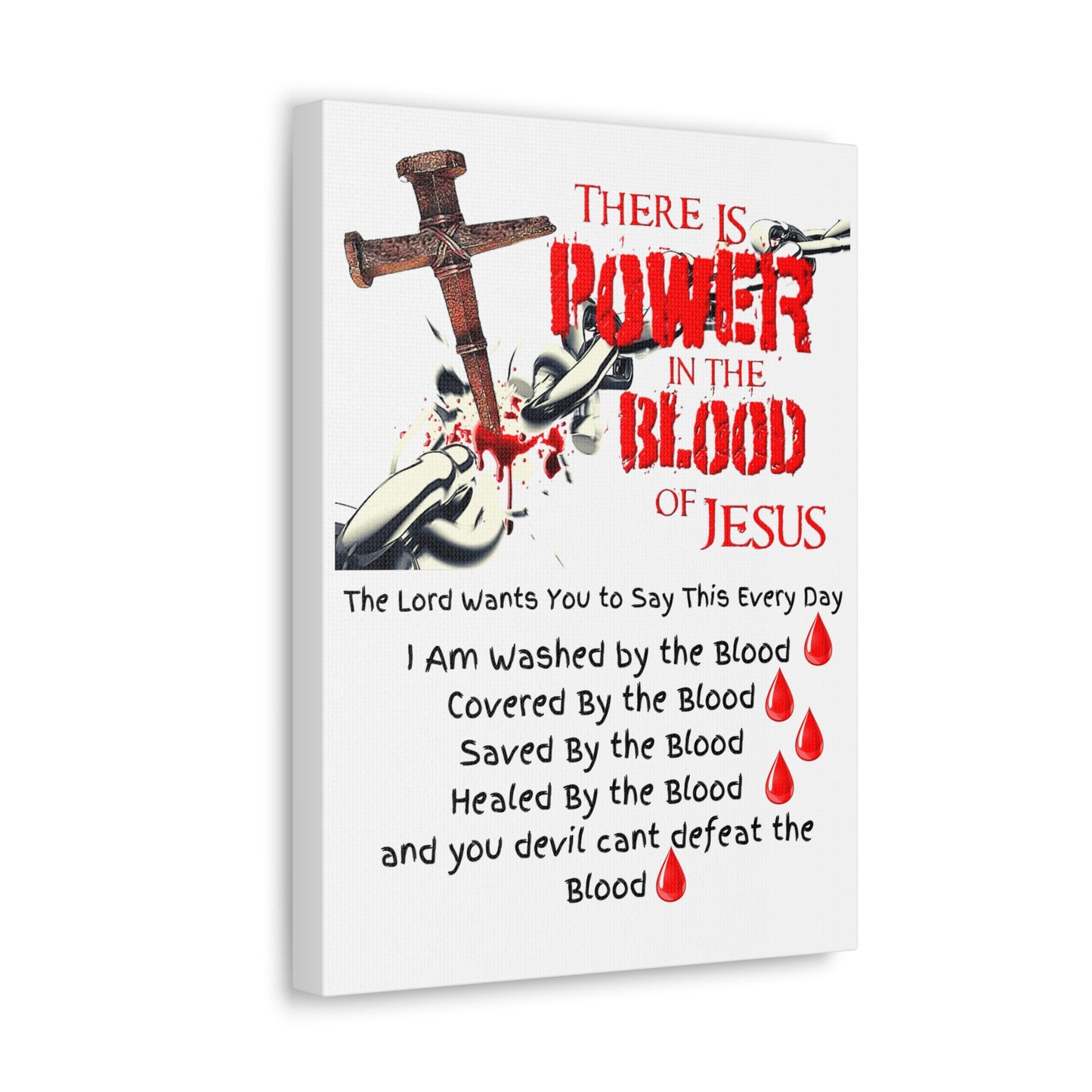 The Power of The Blood of Jesus - Julie Green Prophecy - Canvas Gallery Wraps