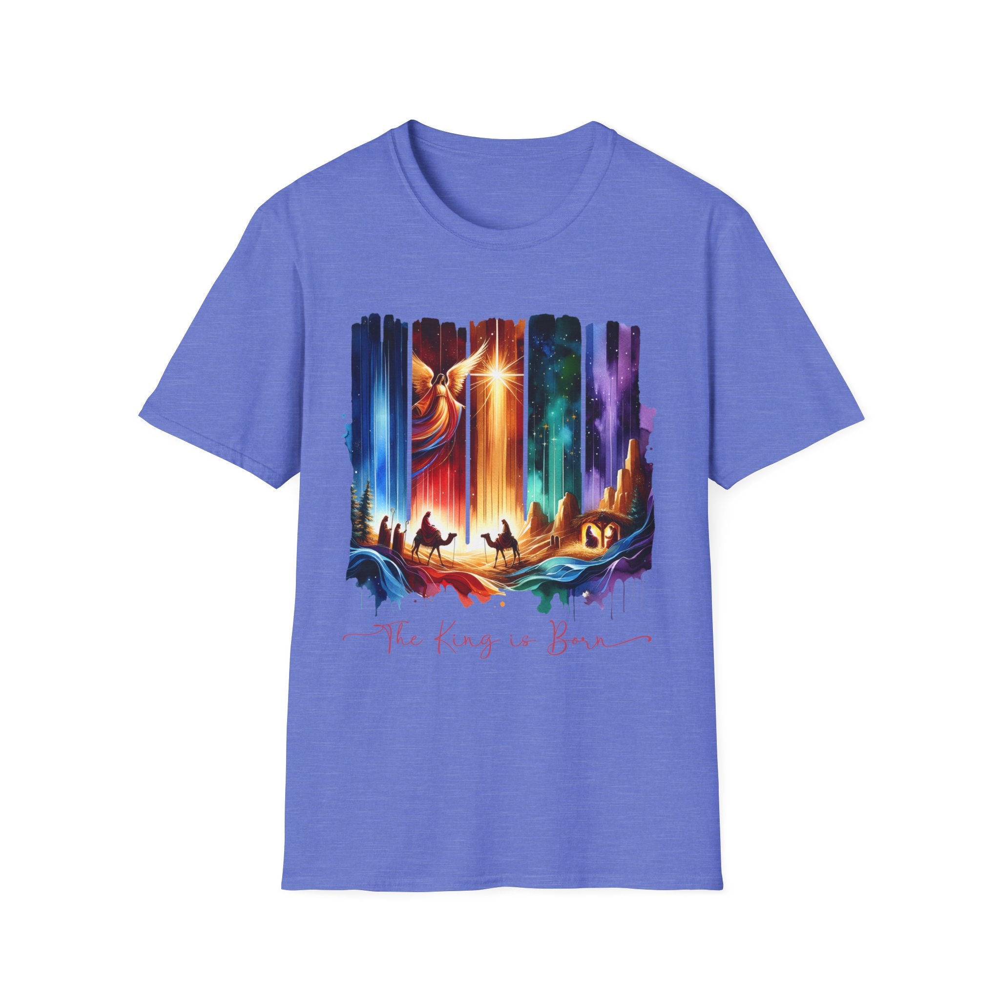 Vibrant Fantasy T-Shirt, Colorful Graphic Tee, Unisex Art Shirt, Great Gift for Fans, Unique Casual Wear, The King is Born Shirt