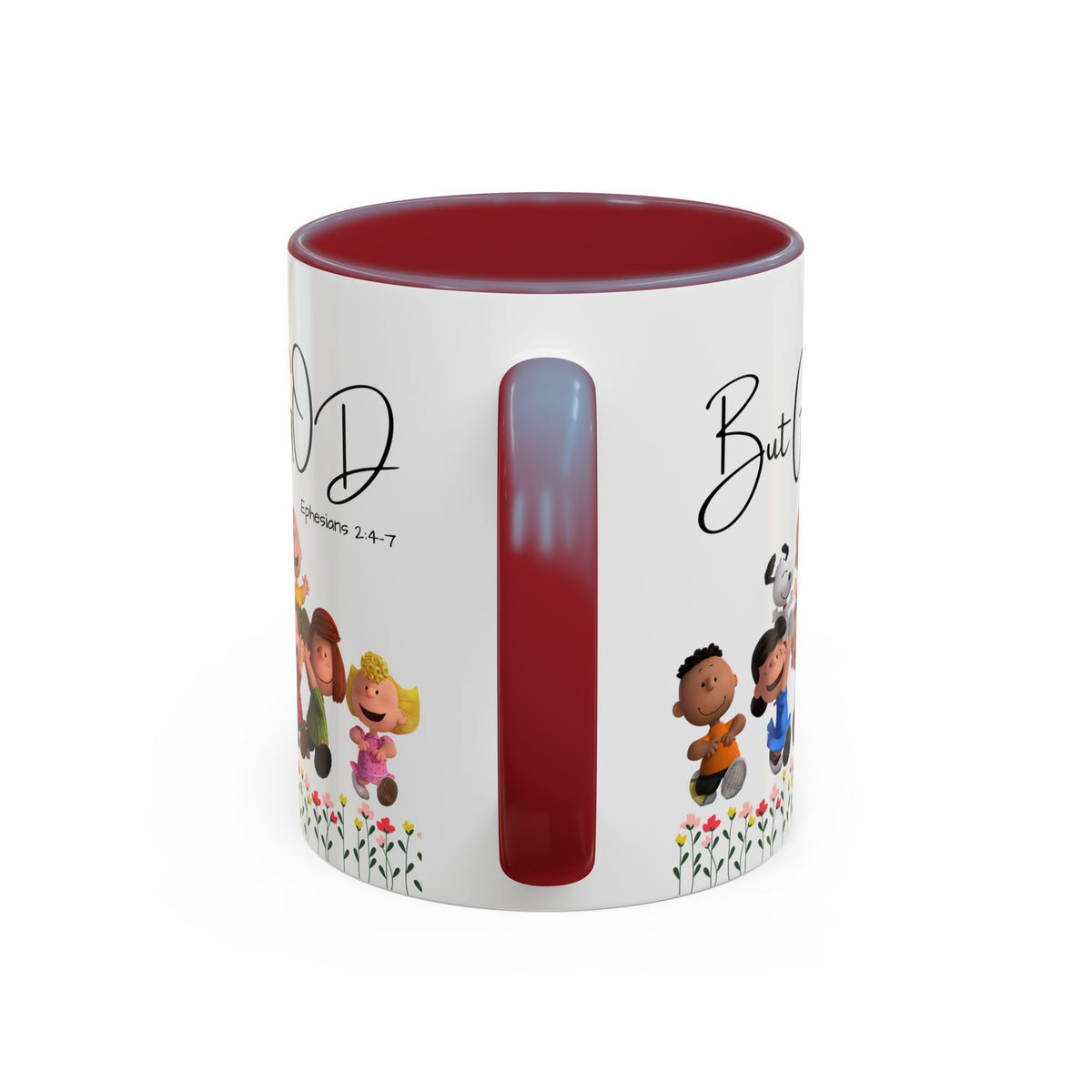 But God Scripture Coffee Mug — Genesis 50:20 Inspirational Heart Accent Mug (11/15oz)