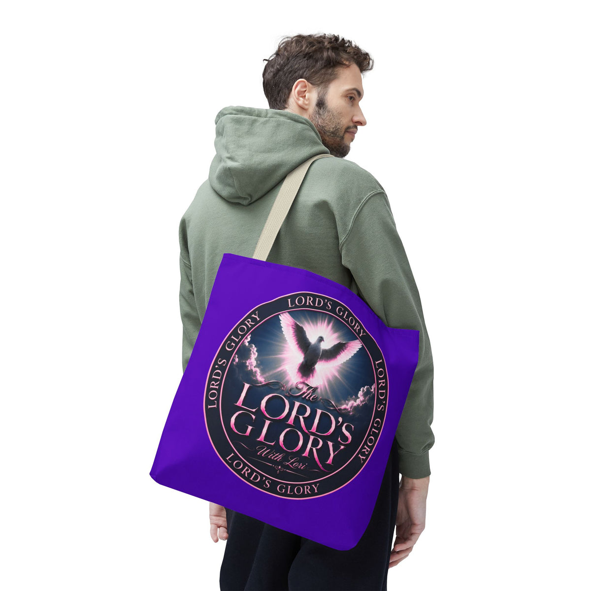 Inspirational 'The Lord's Glory with Lori' Tote Bag — Christian Faith AOP Shopper