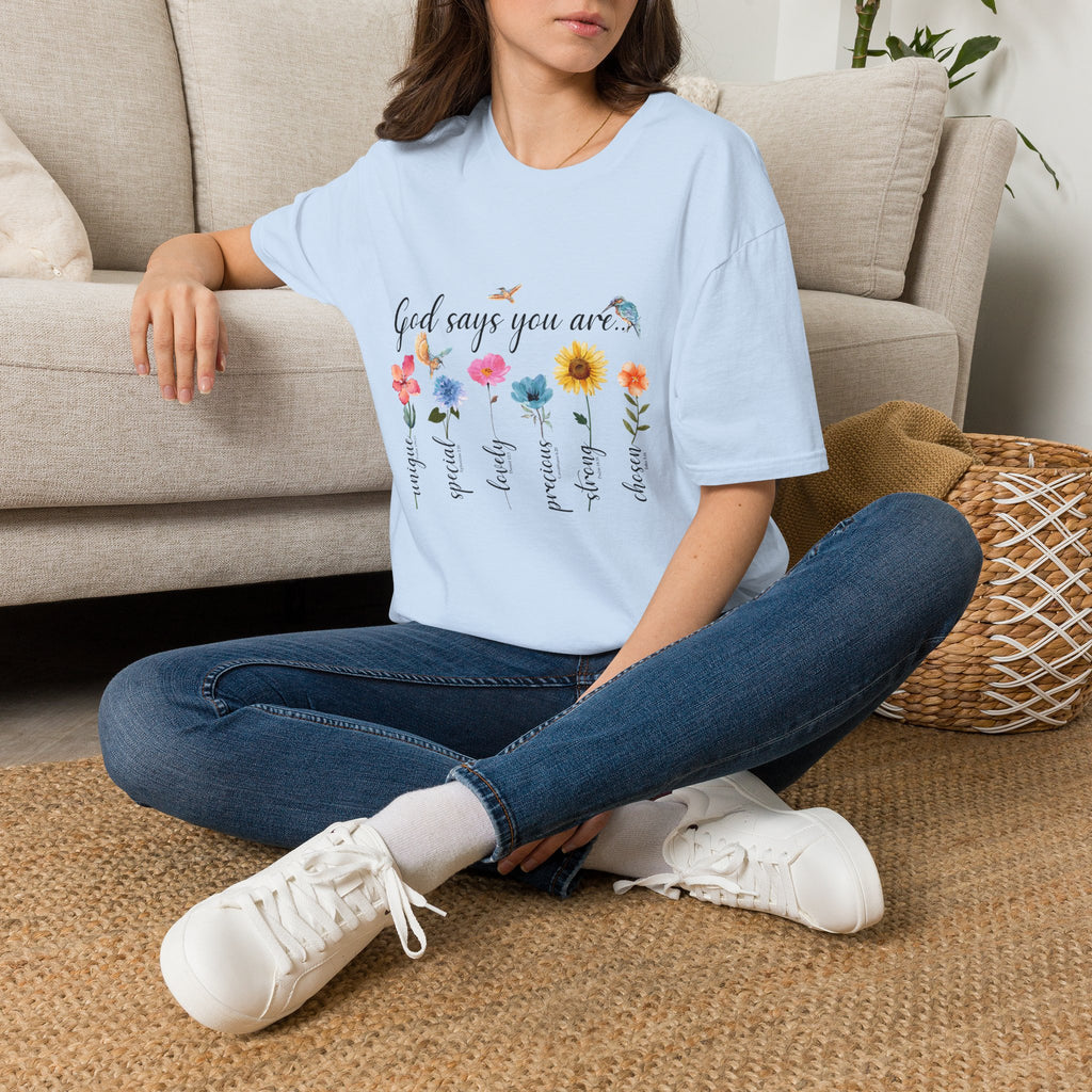 God Says You Are Loved Wildflower T-Shirt