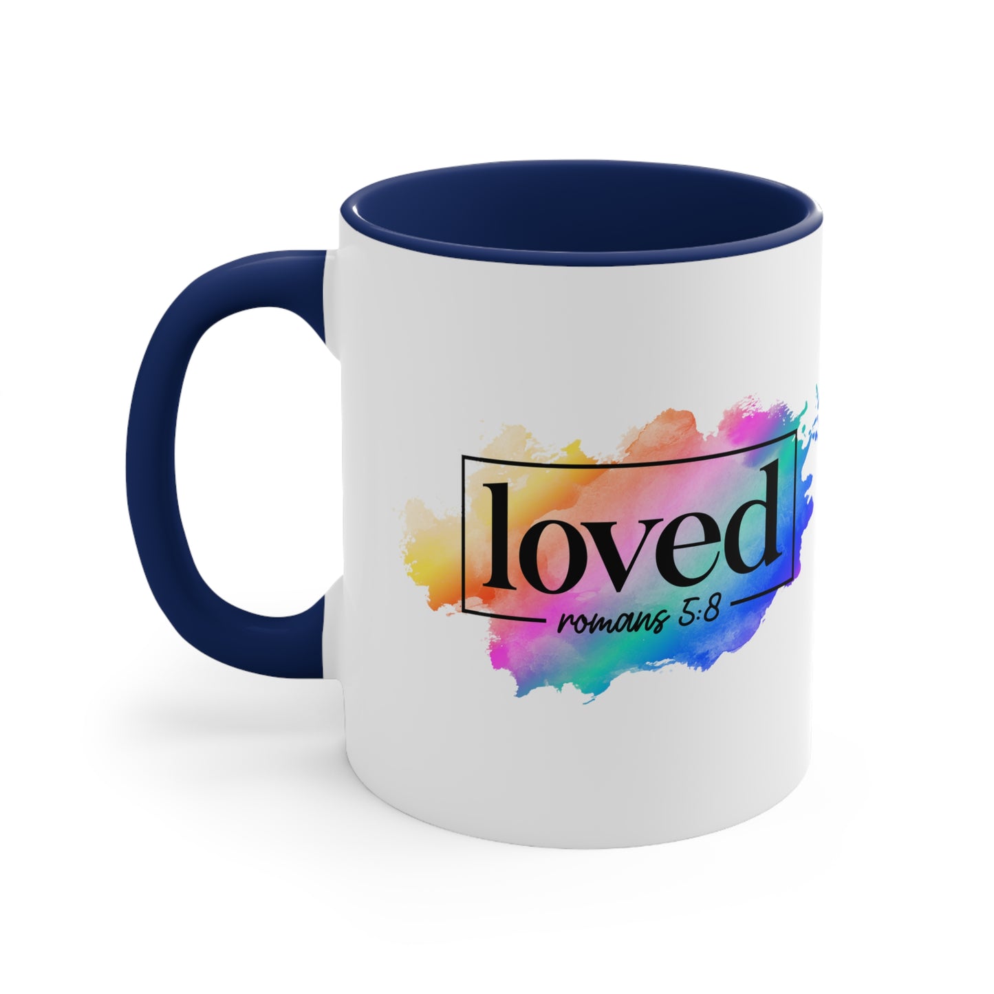 LOVED - 5 Colors Accent Coffee Mug, 11oz