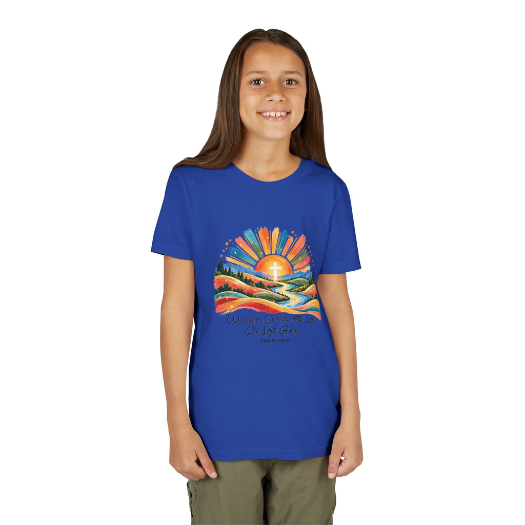 Youth Short Sleeve Tee – Walking On Sunshine with Lords Glory Design