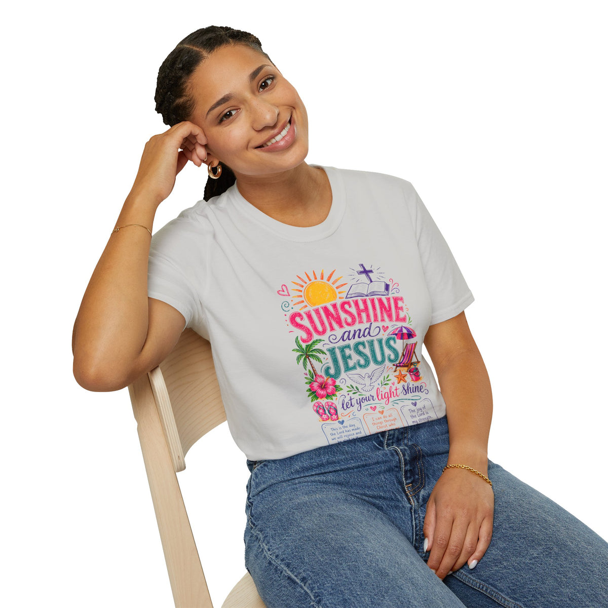 Sunshine and Jesus Christian Faith T-Shirt