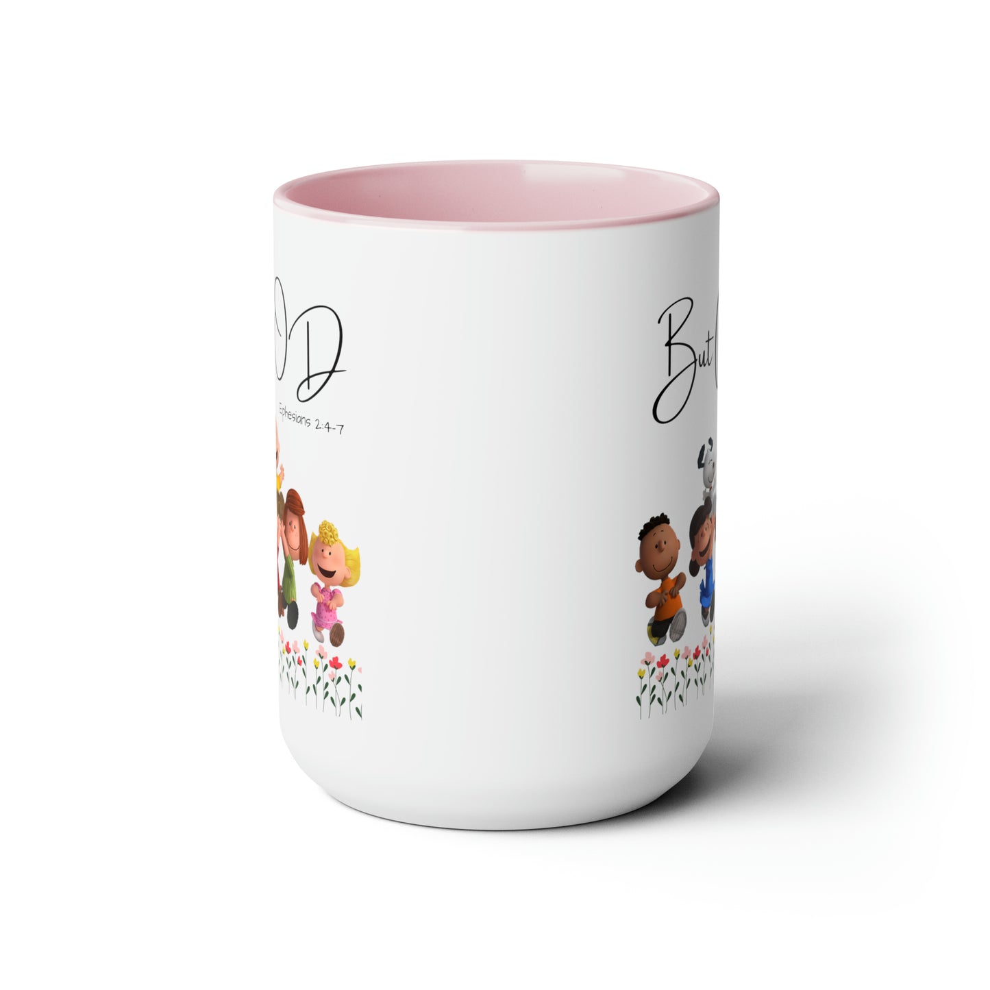 But GOD - Two-Tone Coffee Mugs, 15oz