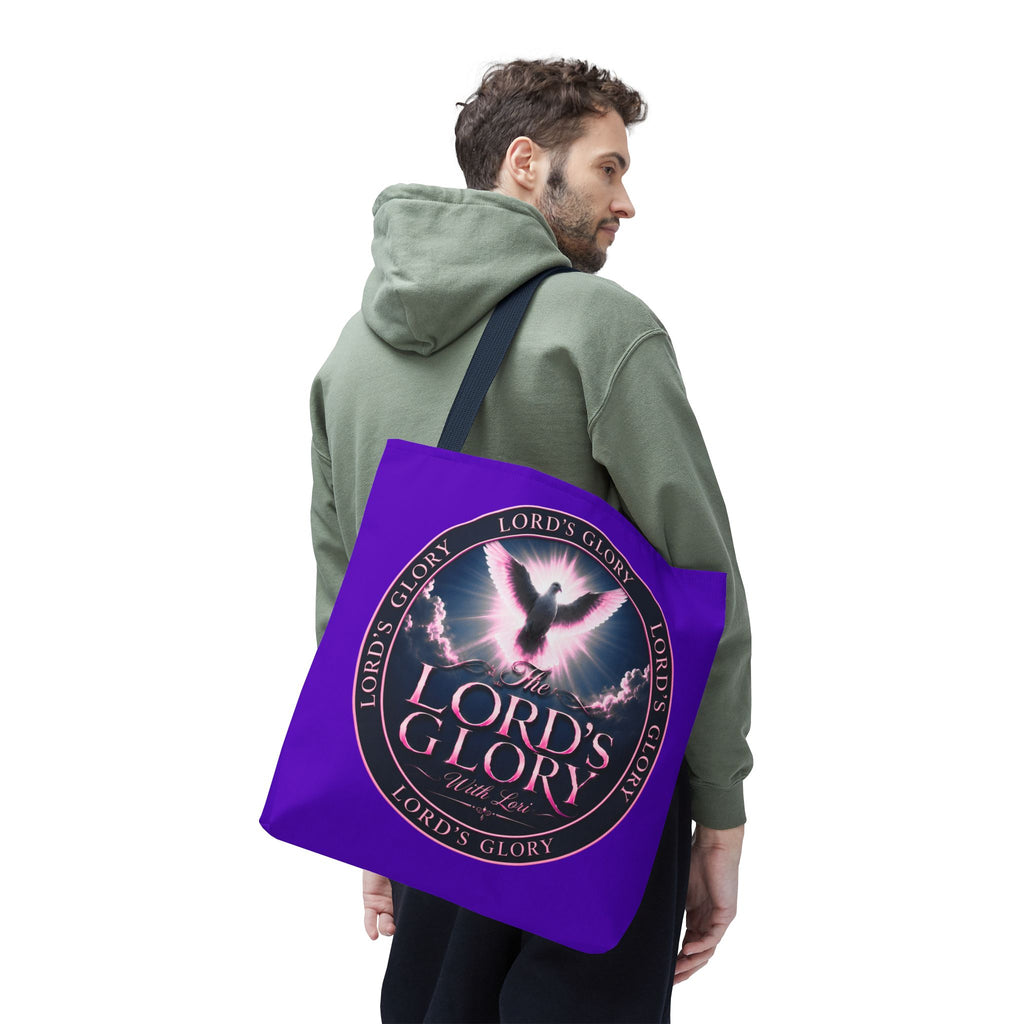 Inspirational 'The Lord's Glory with Lori' Tote Bag — Christian Faith AOP Shopper