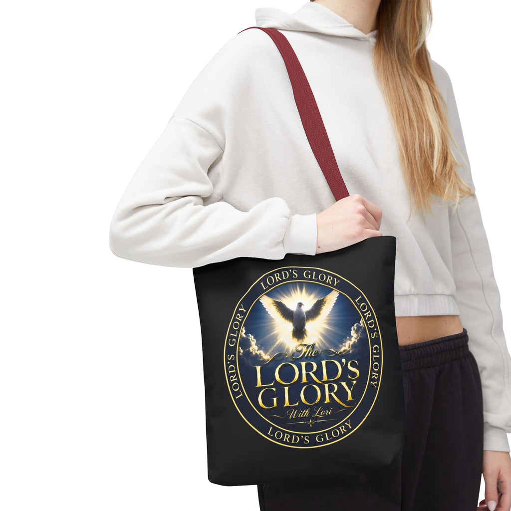Tote Bag — "The Lord's Glory with Lori" Christian Dove Tote (Faith-Inspired Church Bag)