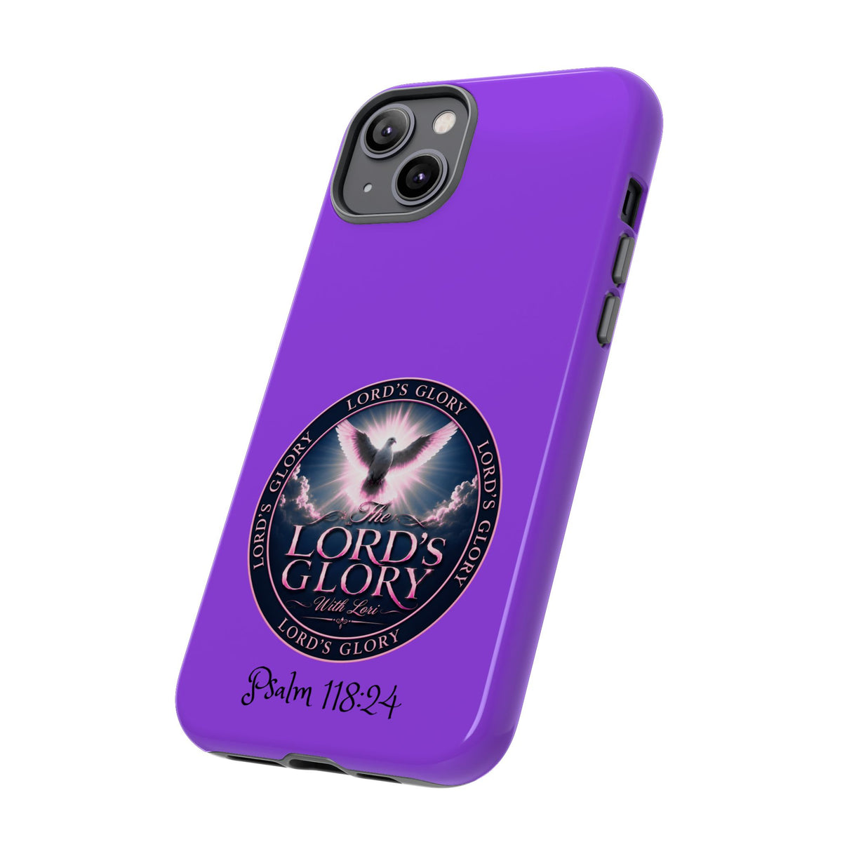 Christian Phone Case – "Lord's Glory with Lori" Dove Design Tough Case (Protective Phone Cover)