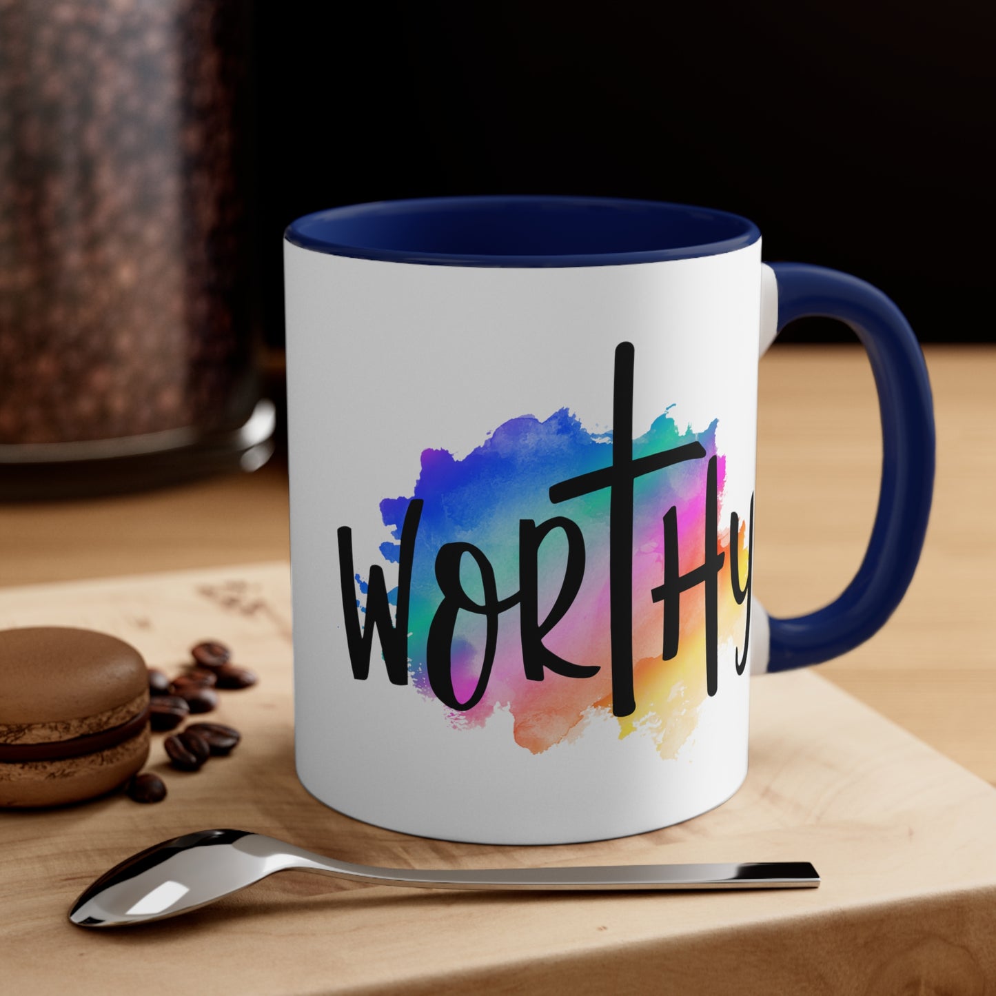 WORTHY - 5 Colors Accent Coffee Mug, 11oz