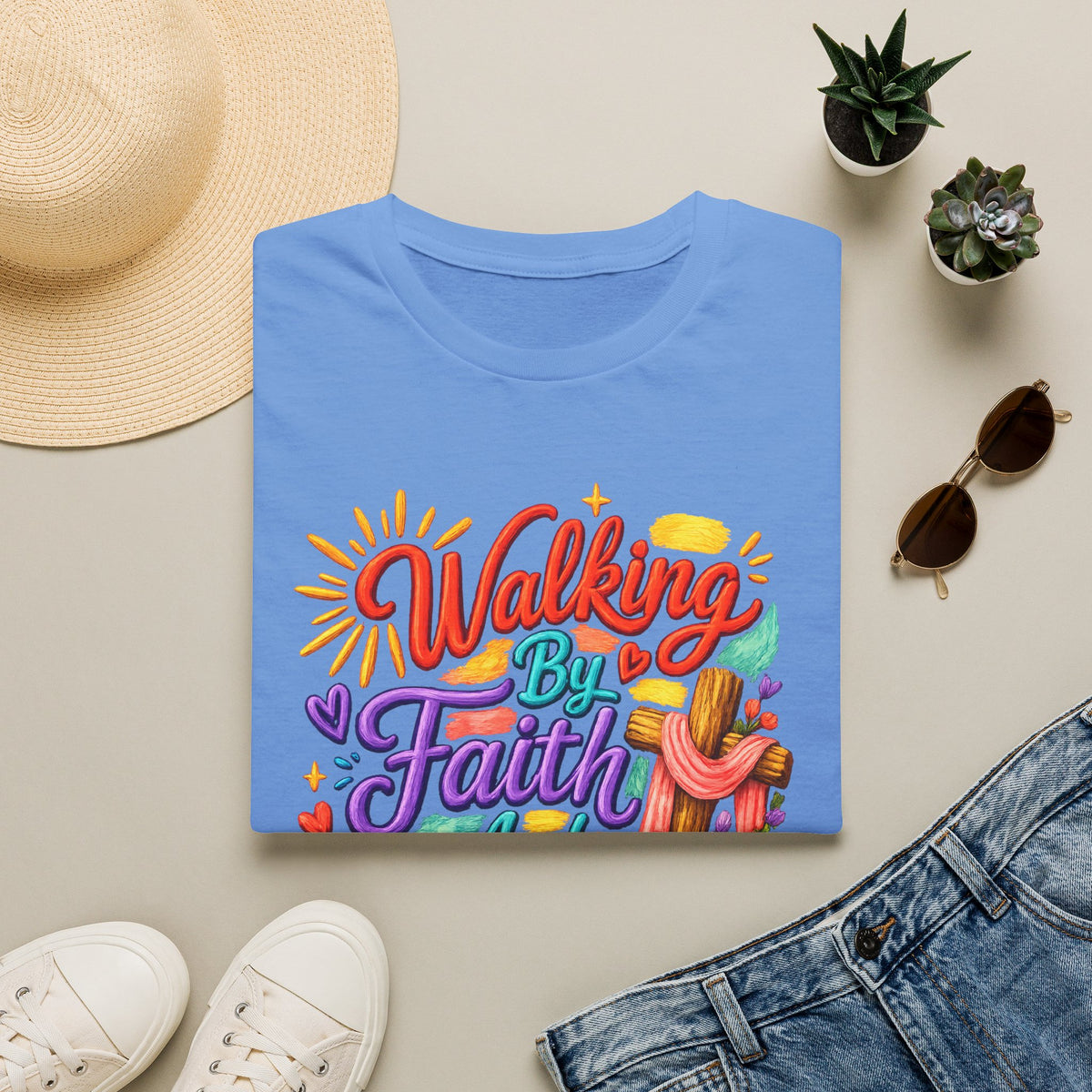 Walking By Faith and Sunshine T-Shirt