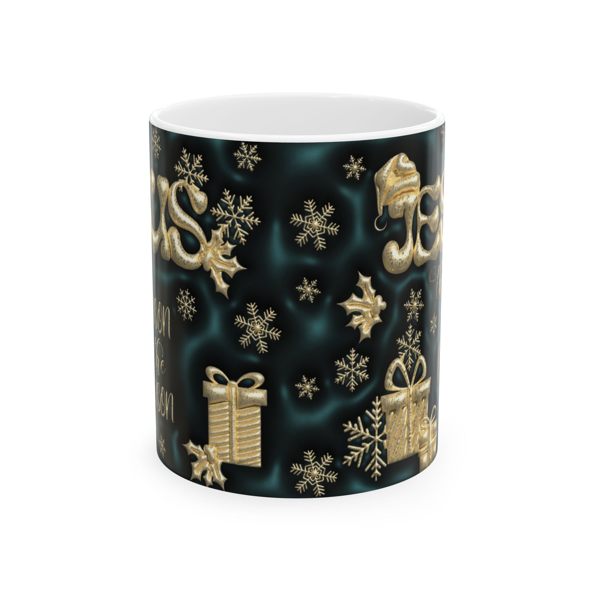 Festive Holiday Ceramic Mug | Christmas Coffee Cup, Gift for Him/Her, Seasonal Drinkware, Holiday Present, Merry X-Mas Decor