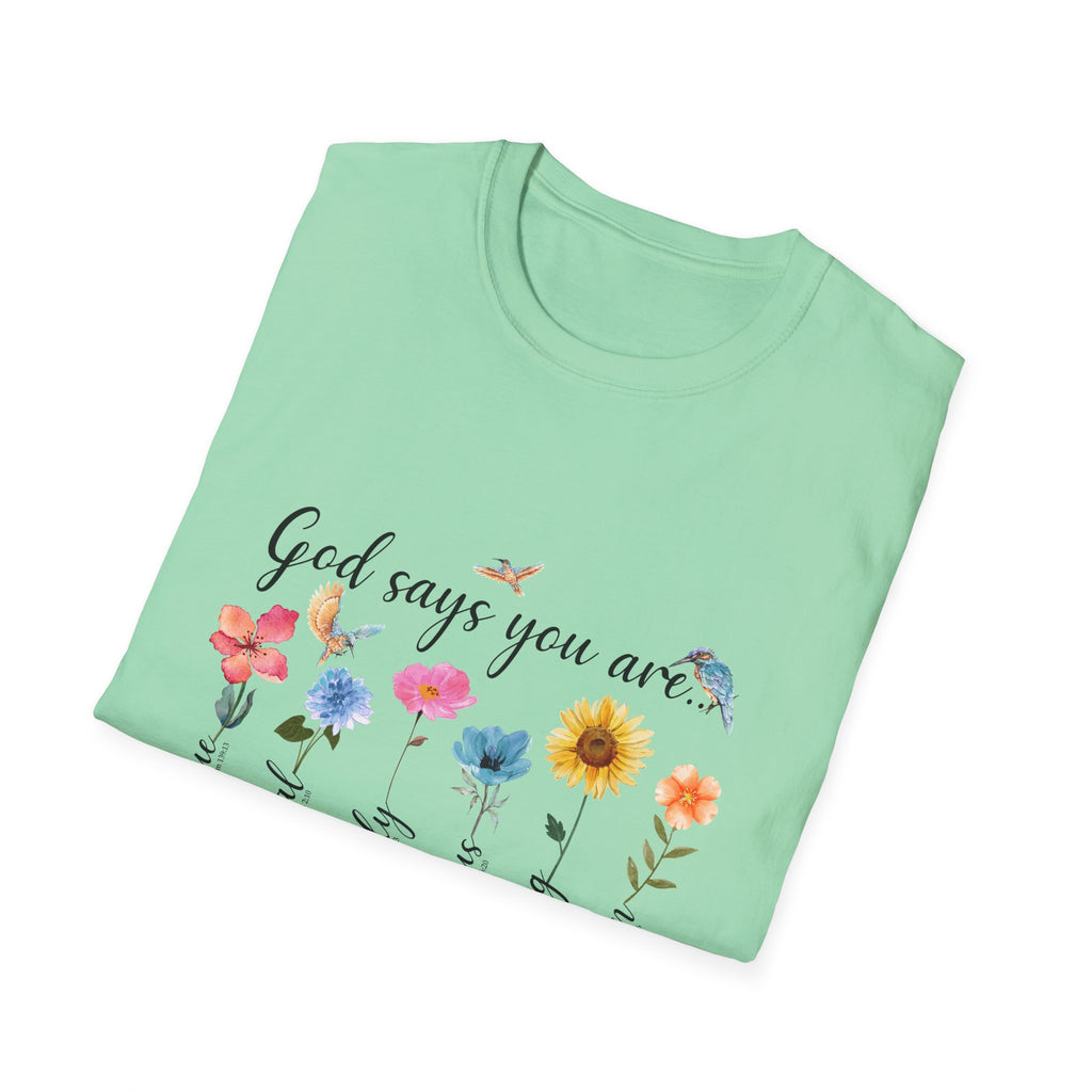 God Says You Are Loved Wildflower T-Shirt
