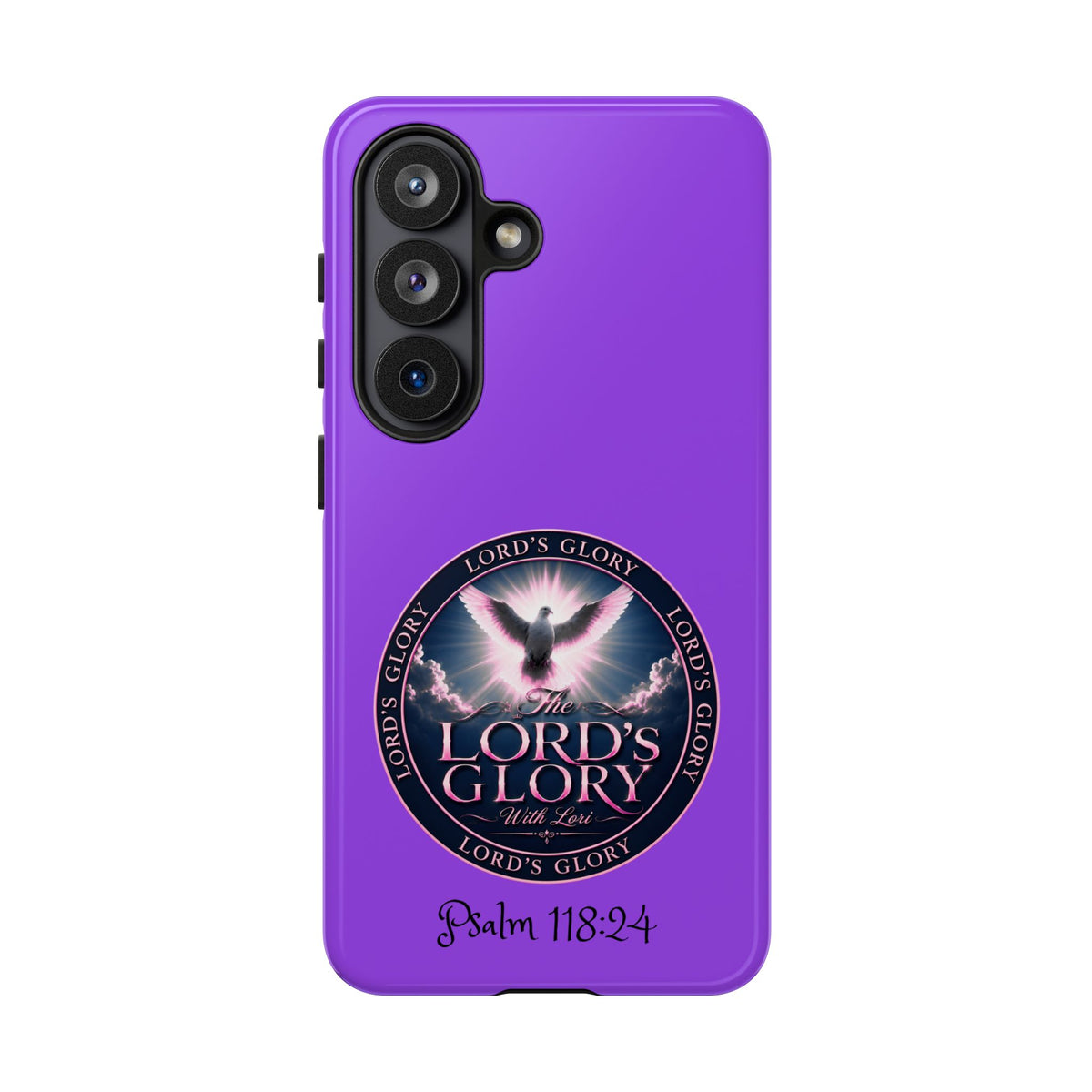 Christian Phone Case – "Lord's Glory with Lori" Dove Design Tough Case (Protective Phone Cover)