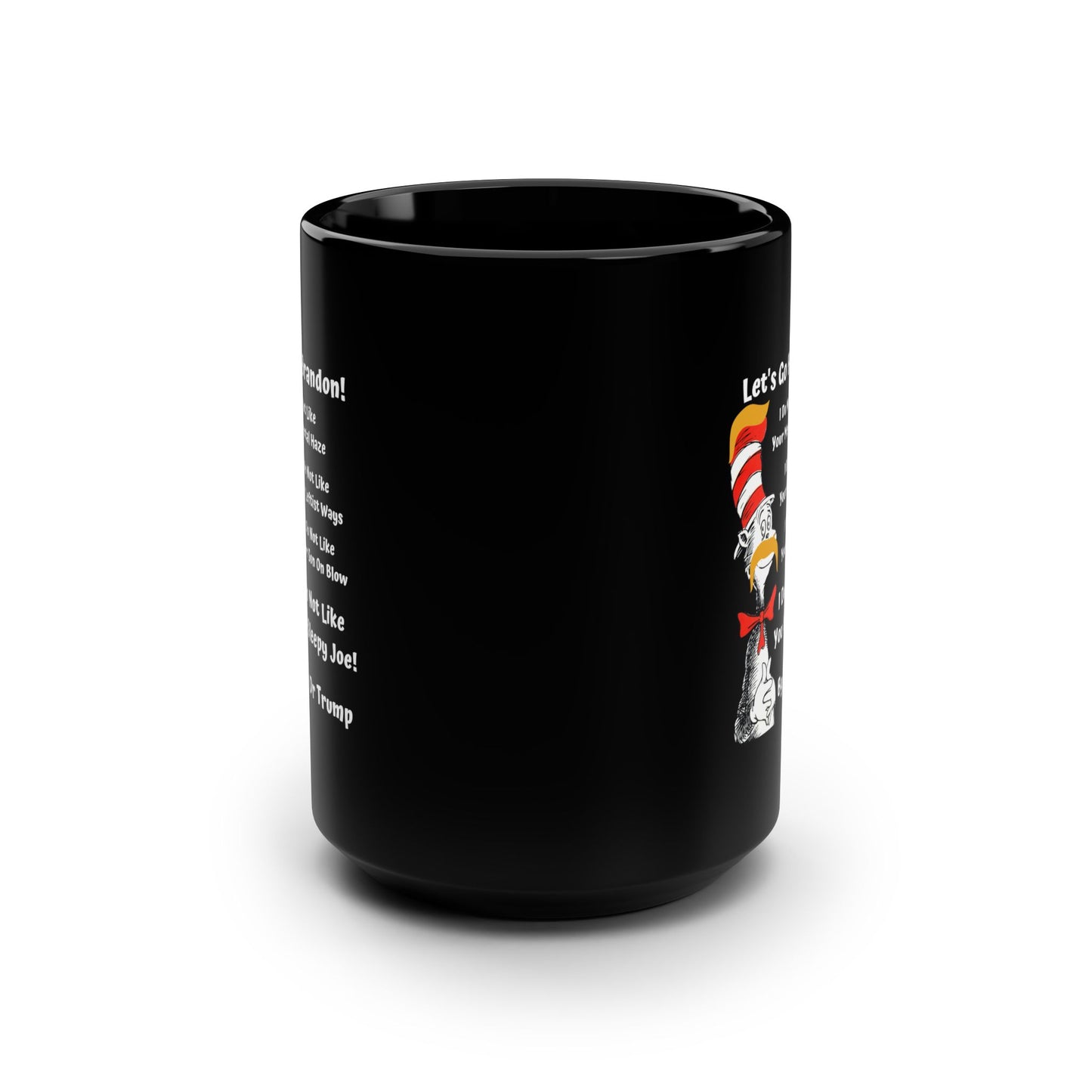 Dr Seuss Trump Black Mug 15oz