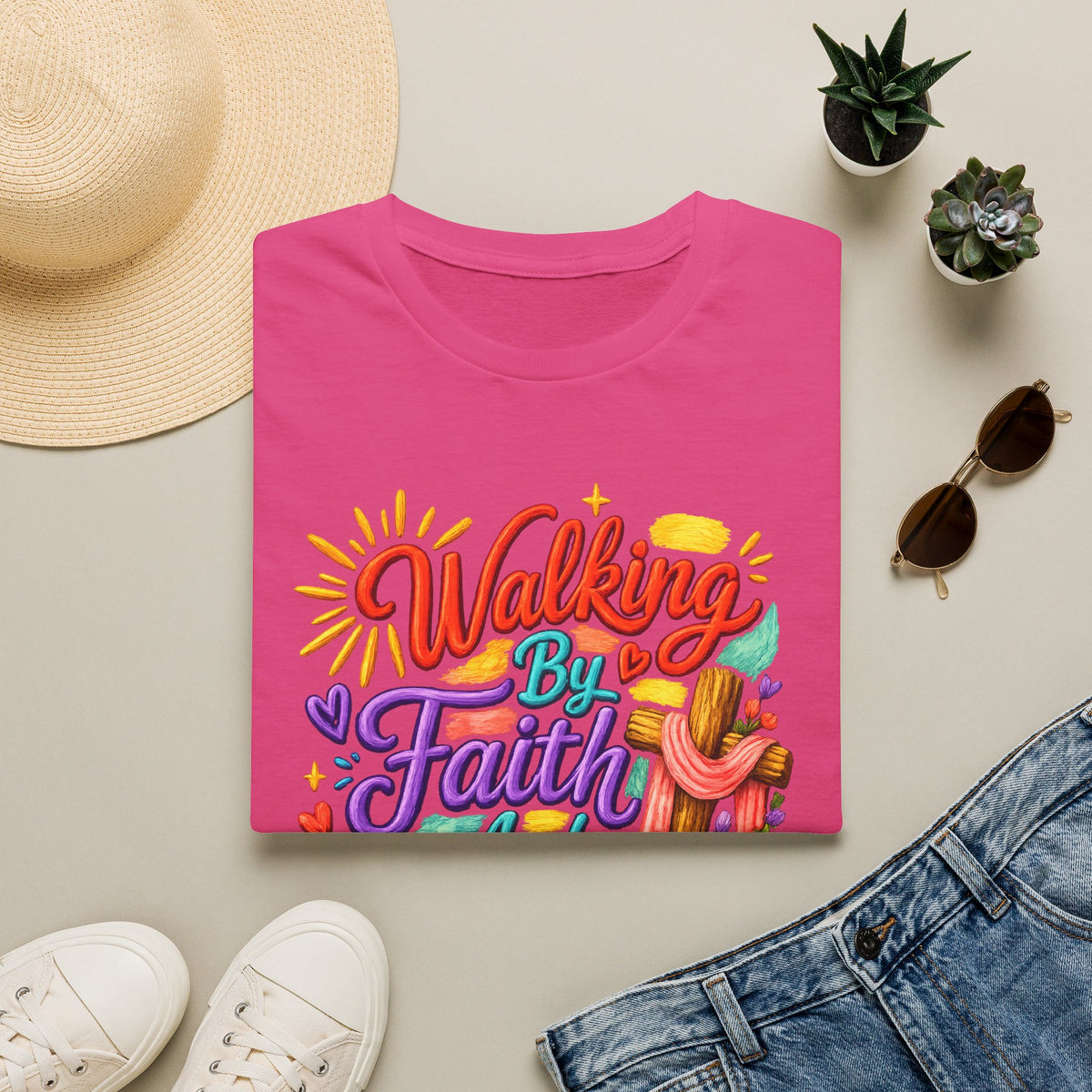 Walking By Faith and Sunshine T-Shirt