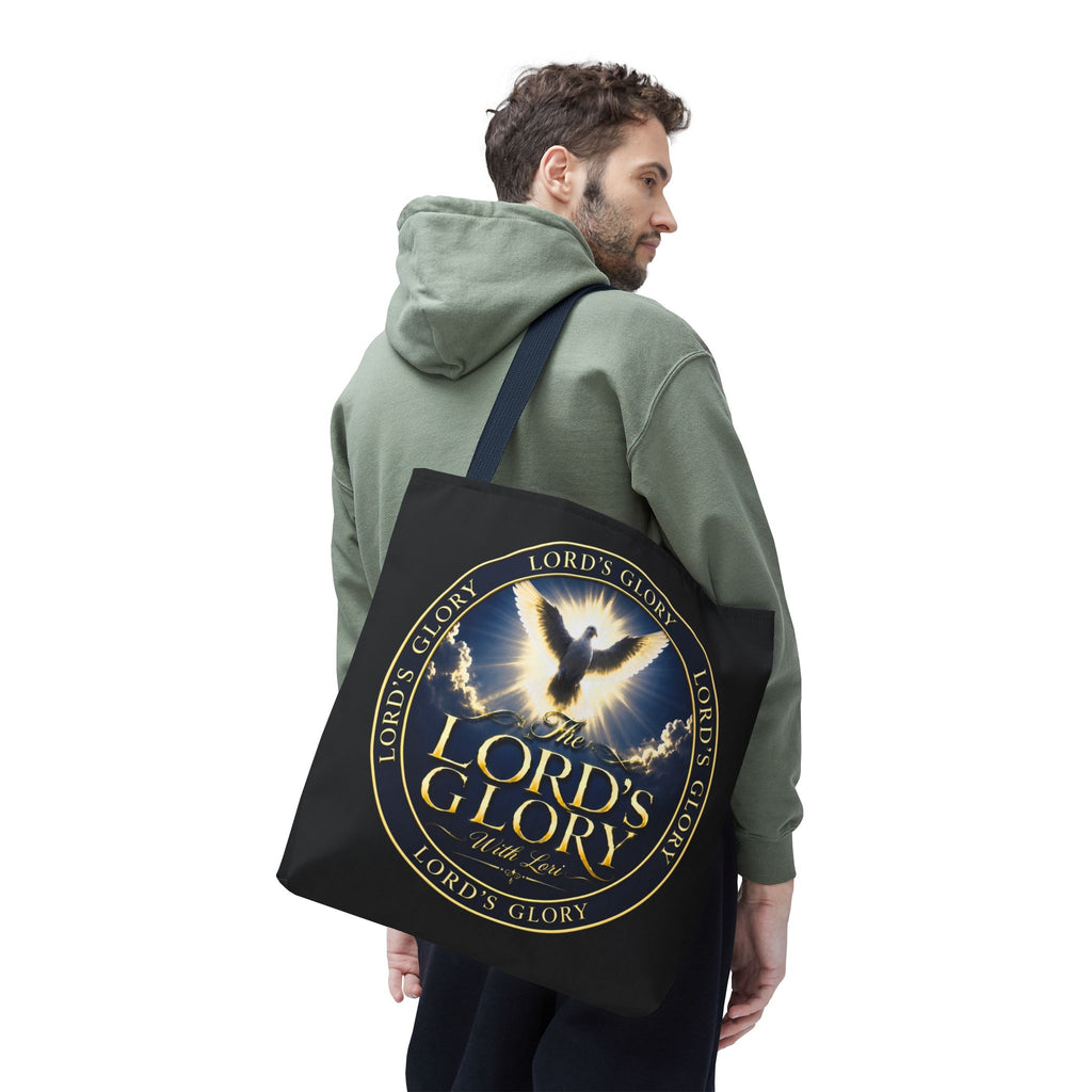 Tote Bag — "The Lord's Glory with Lori" Christian Dove Tote (Faith-Inspired Church Bag)