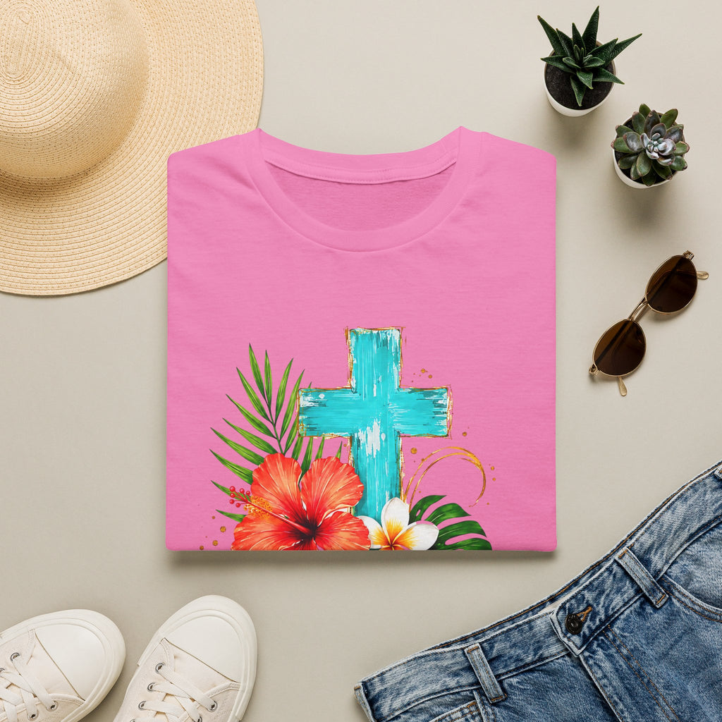 Sunshine & Jesus T-Shirt — Tropical Cross Christian Tee