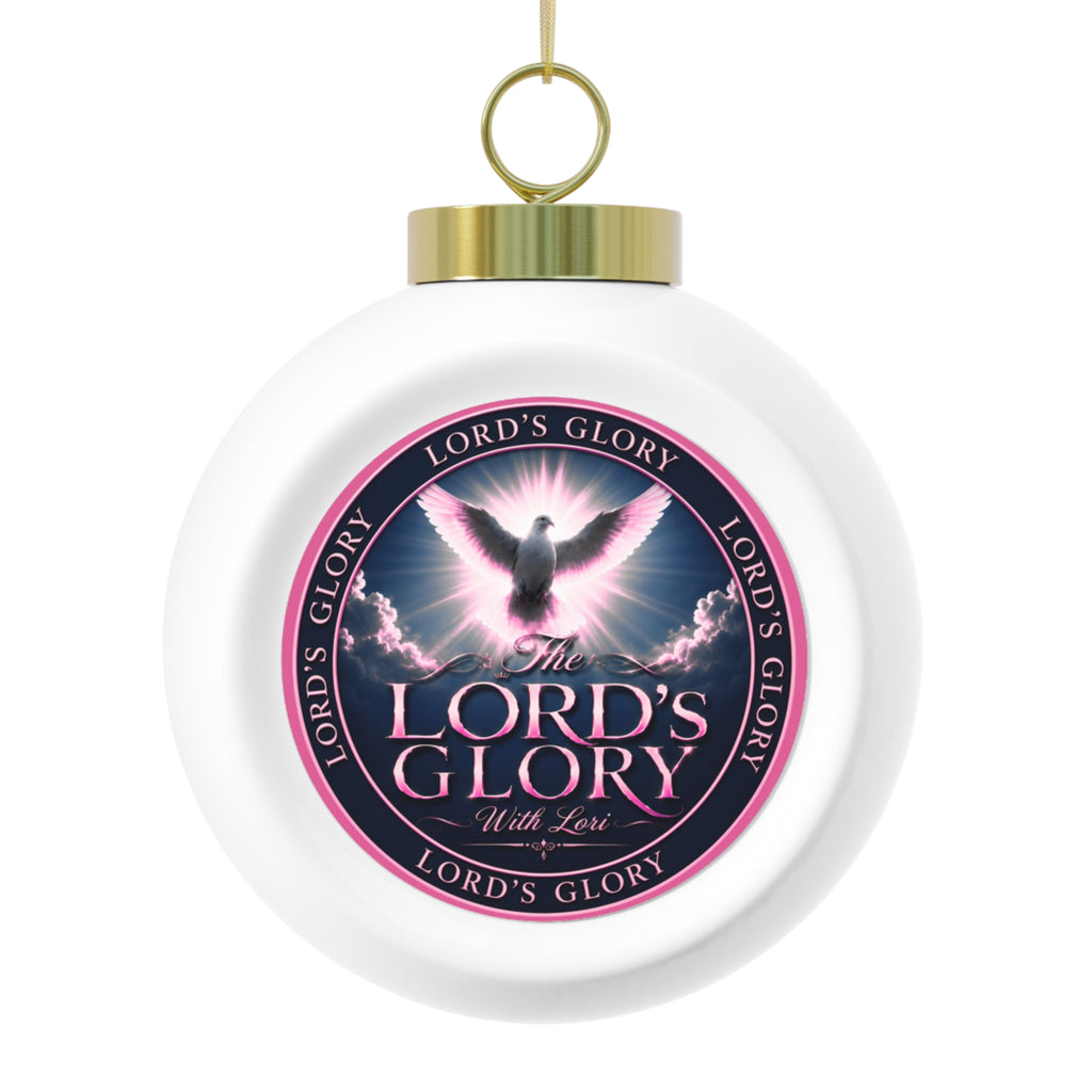 Christmas Ornament — "The Lord's Glory with Lori" Dove Ball
