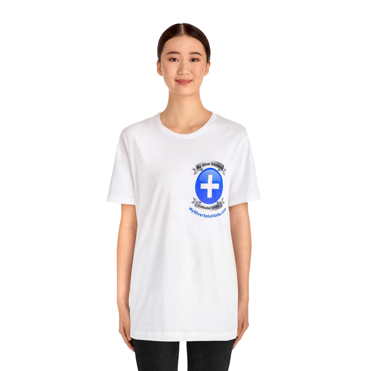 Colloidal Silver MySilverSolutions.com - Unisex Jersey Short Sleeve Tee