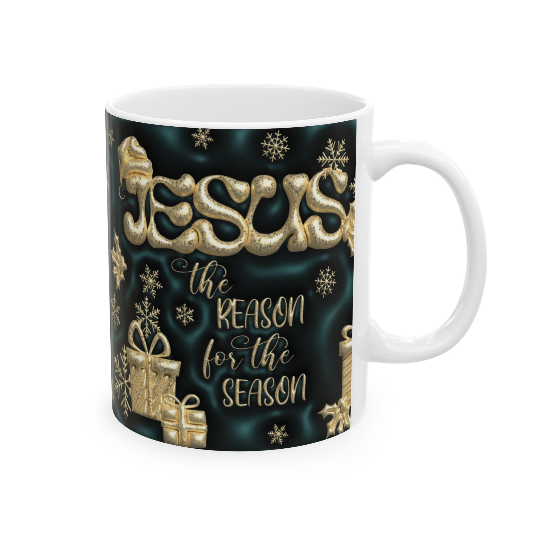 Festive Holiday Ceramic Mug | Christmas Coffee Cup, Gift for Him/Her, Seasonal Drinkware, Holiday Present, Merry X-Mas Decor