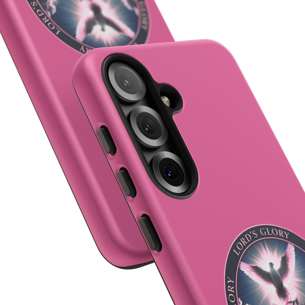 Christian Phone Case – "Lord's Glory with Lori" Dove Design Tough Case (Protective Phone Cover)