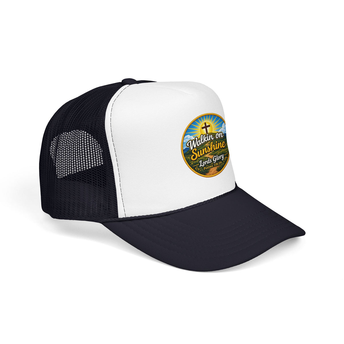 Walkin' on Sunshine Trucker Hat — 'Lord's Glory with Lori' Christian Mesh Cap