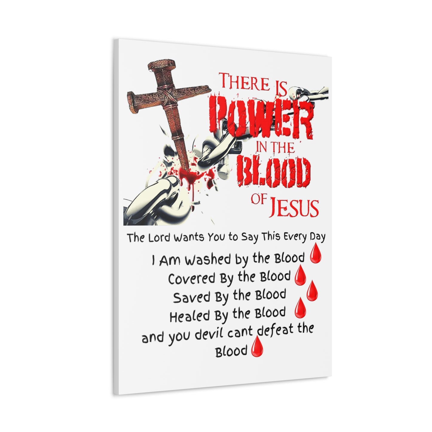 The Power of The Blood of Jesus - Julie Green Prophecy - Canvas Gallery Wraps