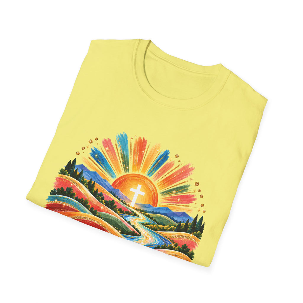 Walking On Sunshine with Lords Glory - with Lori Faith and Hope Christian Sunrise T-Shirt