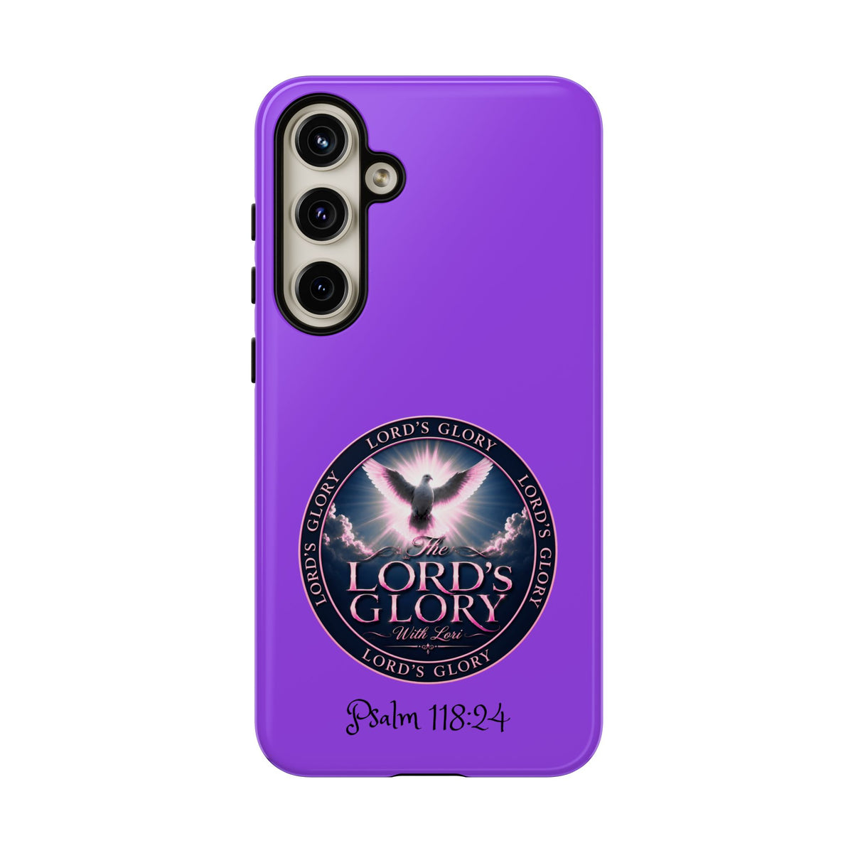 Christian Phone Case – "Lord's Glory with Lori" Dove Design Tough Case (Protective Phone Cover)