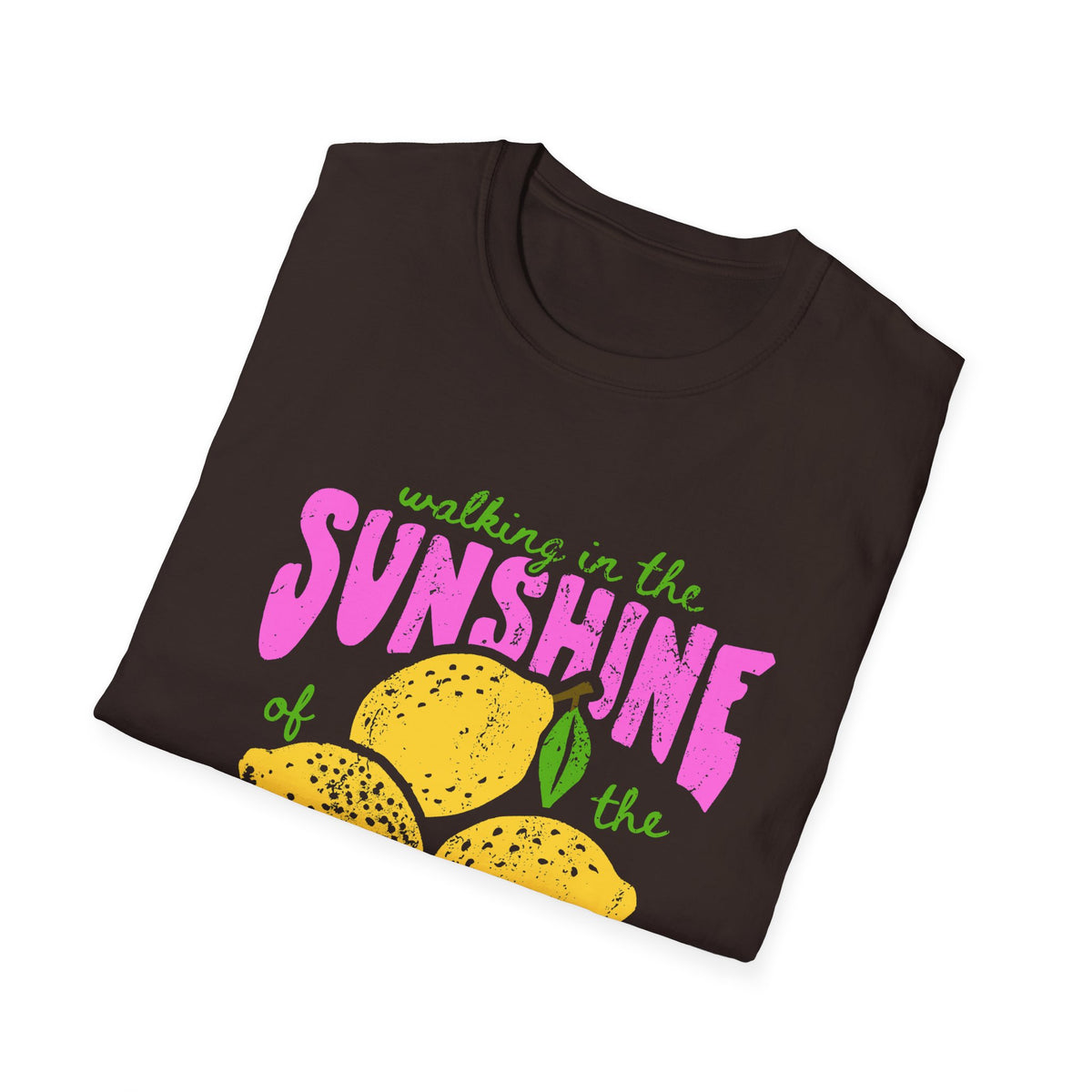 Walking on the Sunshine of the Lord T‑Shirt — Bright Lemon Faith Tee