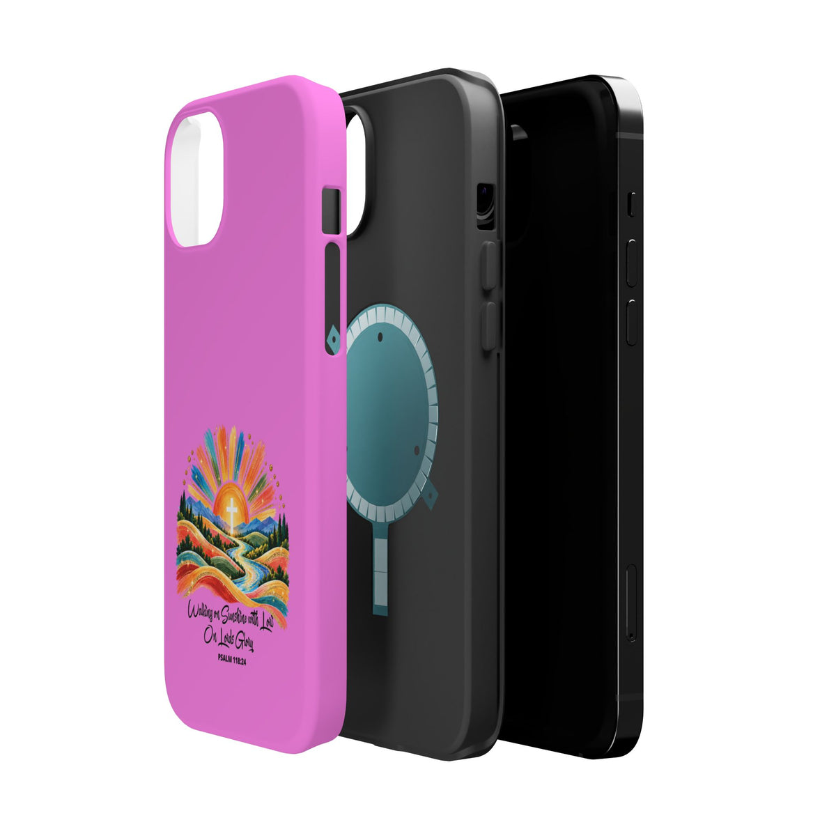 Magnetic Phone Case – “Walking on Sunshine with Lords Glory” Sunrise Design