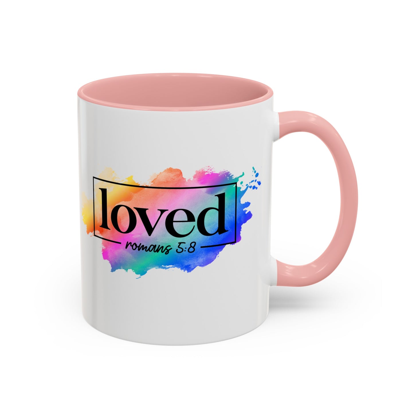 LOVED - 5 Colors Accent Coffee Mug, 11oz 15oz