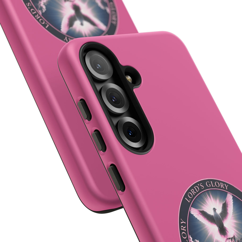 Christian Phone Case – "Lord's Glory with Lori" Dove Design Tough Case (Protective Phone Cover)