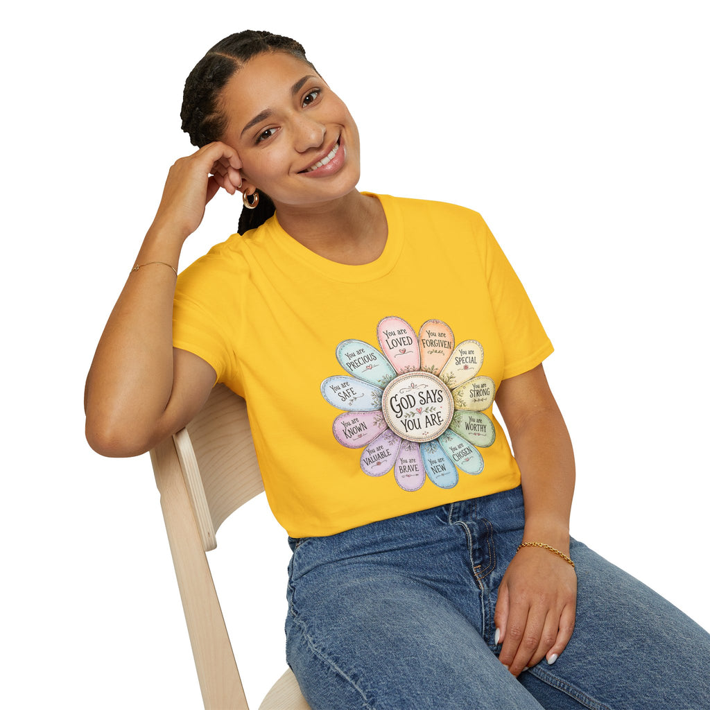 God Says You Are Loved Inspirational Christian T-Shirt