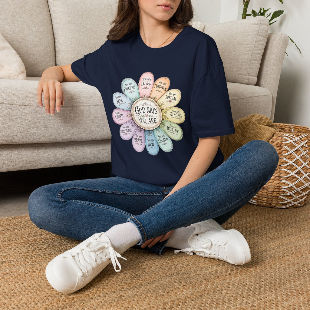 God Says You Are Loved Inspirational Christian T-Shirt