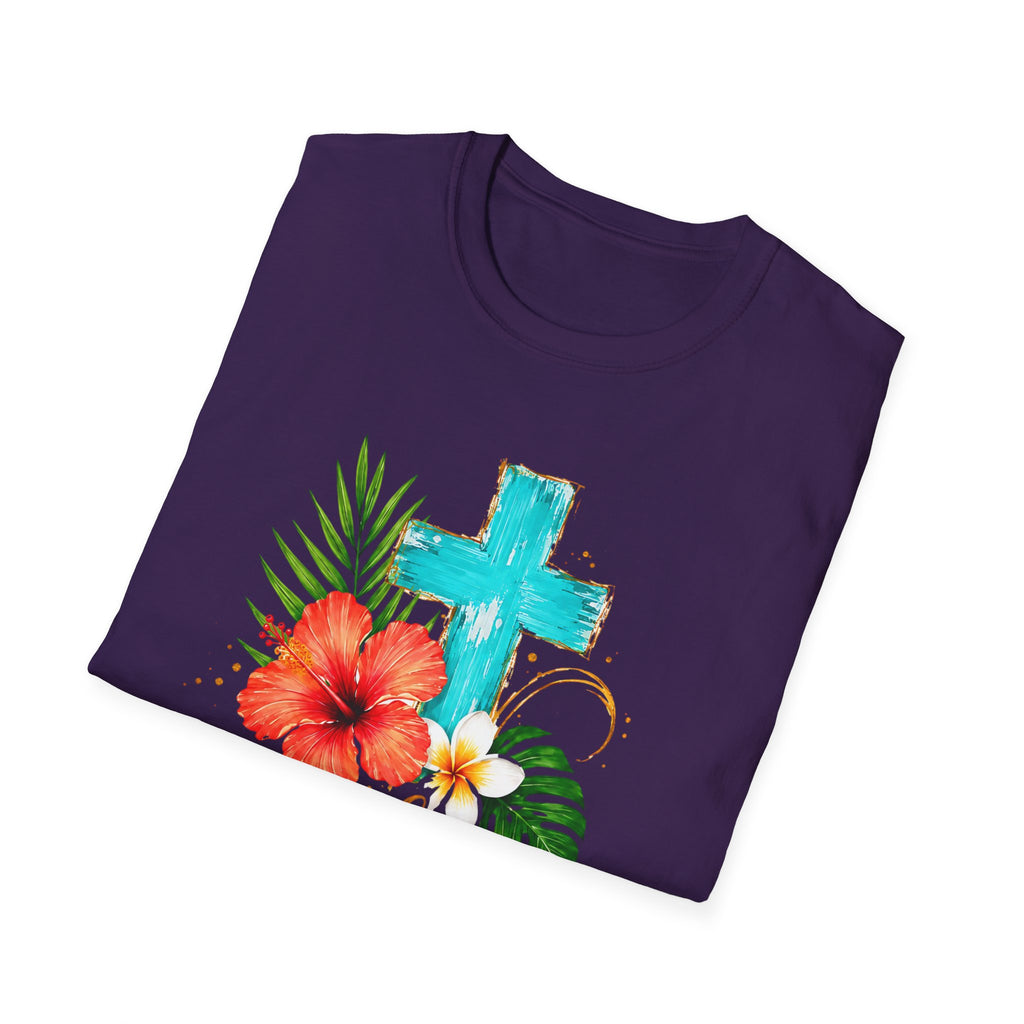 Sunshine & Jesus T-Shirt — Tropical Cross Christian Tee