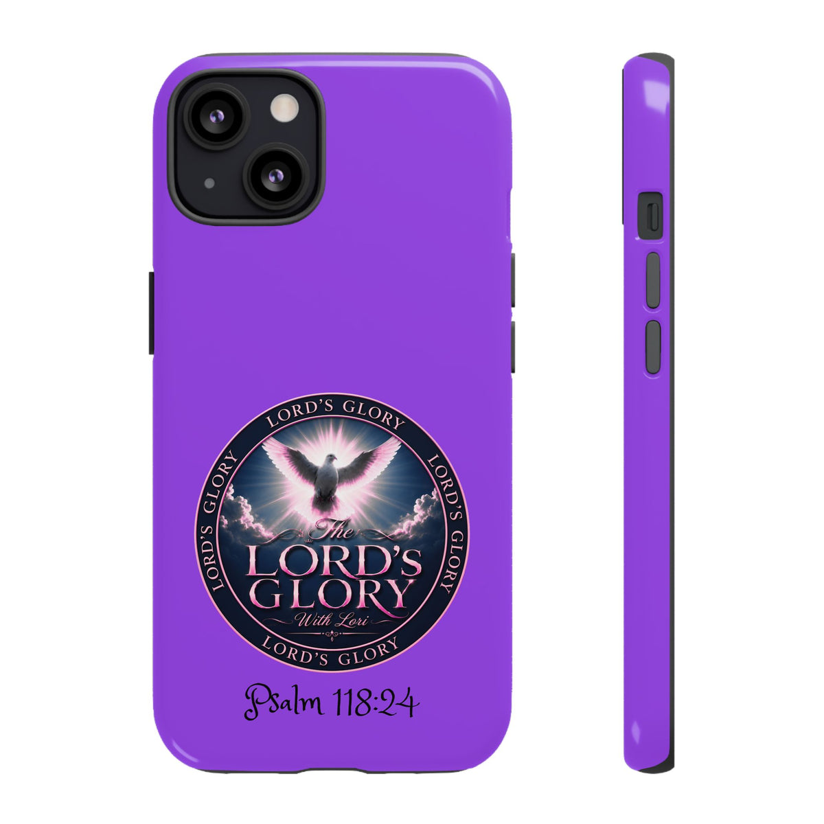 Christian Phone Case – "Lord's Glory with Lori" Dove Design Tough Case (Protective Phone Cover)