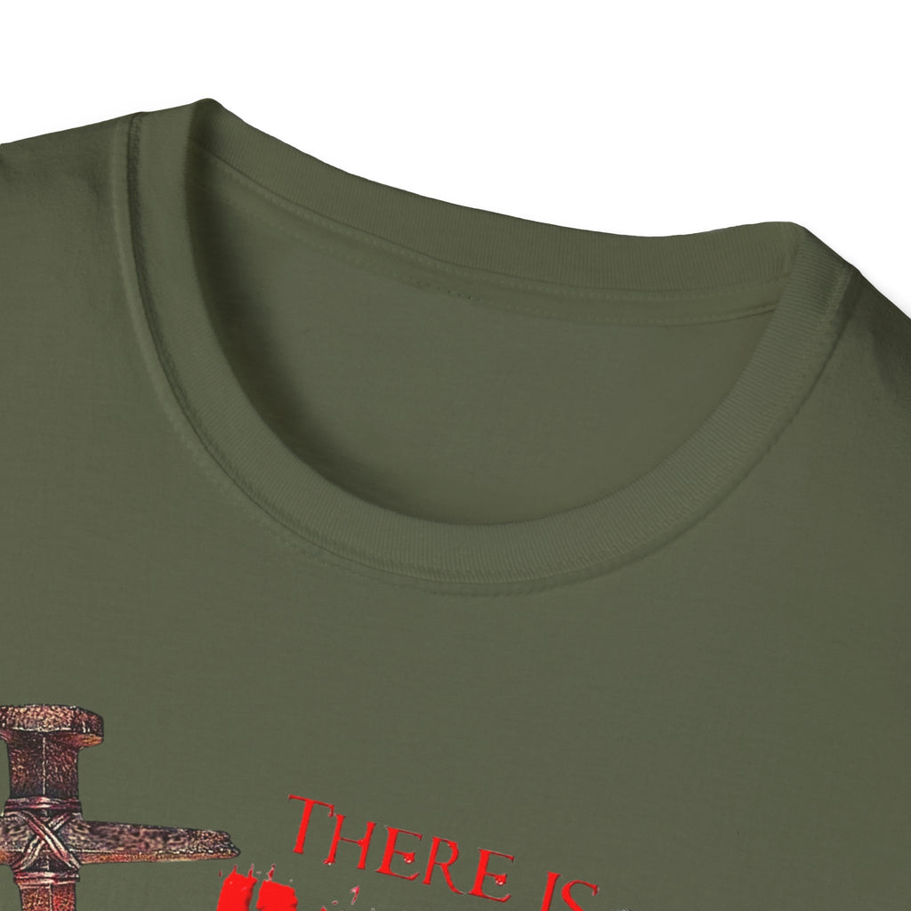 There's Power in the Blood of Jesus T-Shirt — Christian Cross Faith Shirt (Washed by the Blood)
